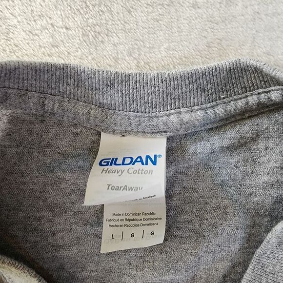 Gildan Aaron Tippin Gray Tshirt With Front And Back Graphics Size Large - Picture 4 of 5